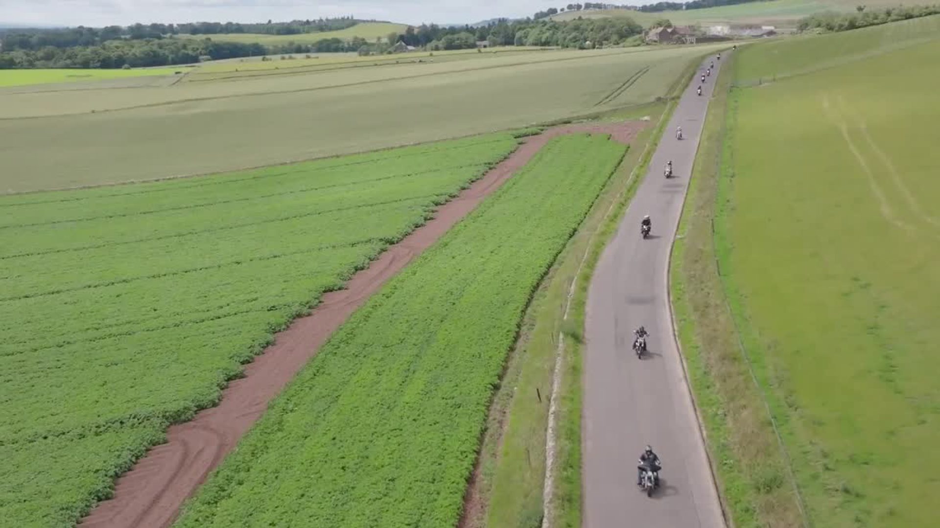 The ride-out through the Angus countryside