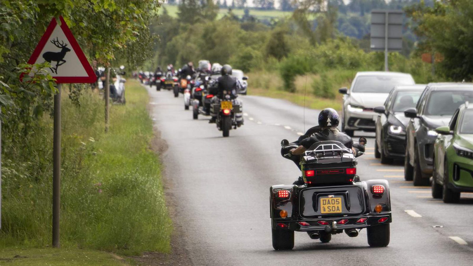 The ride-out on the road