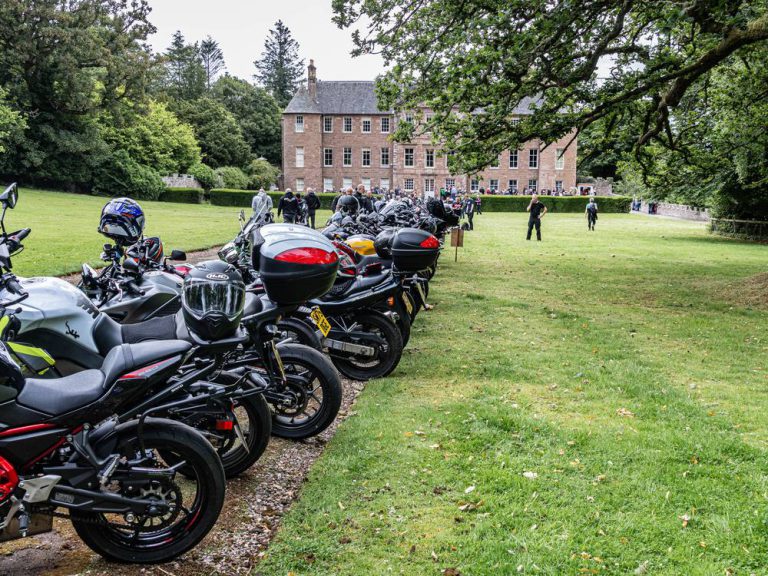 Bikes parked at Brechin Castle